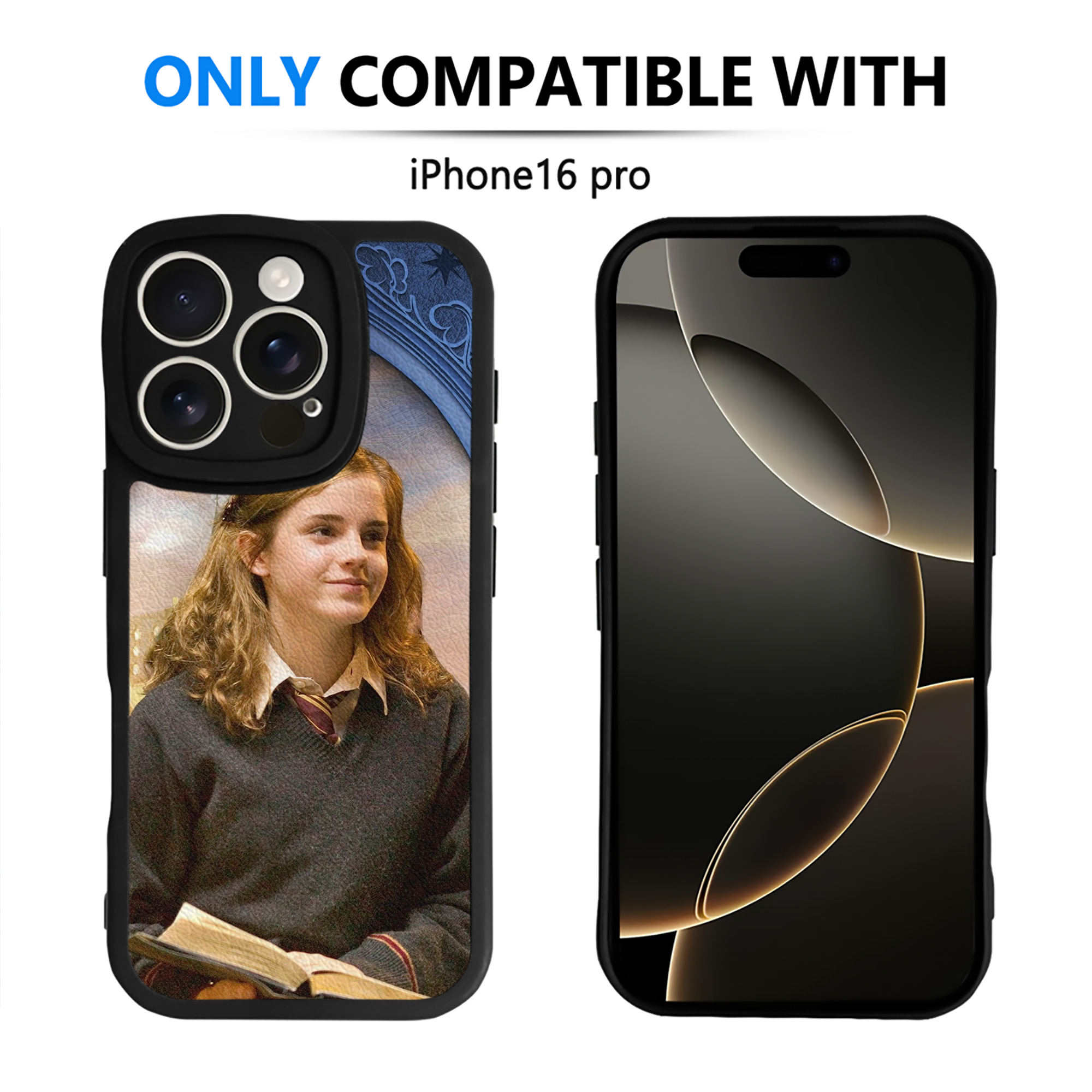 （画像用） Harry Potter ハリー・ポッターシリーズ 【iPhone 16シリーズ対応】シリコンスマホケース（レザー調） 材質：シリコン